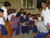 Chris with the older students
