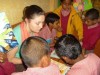 Grace with younger students