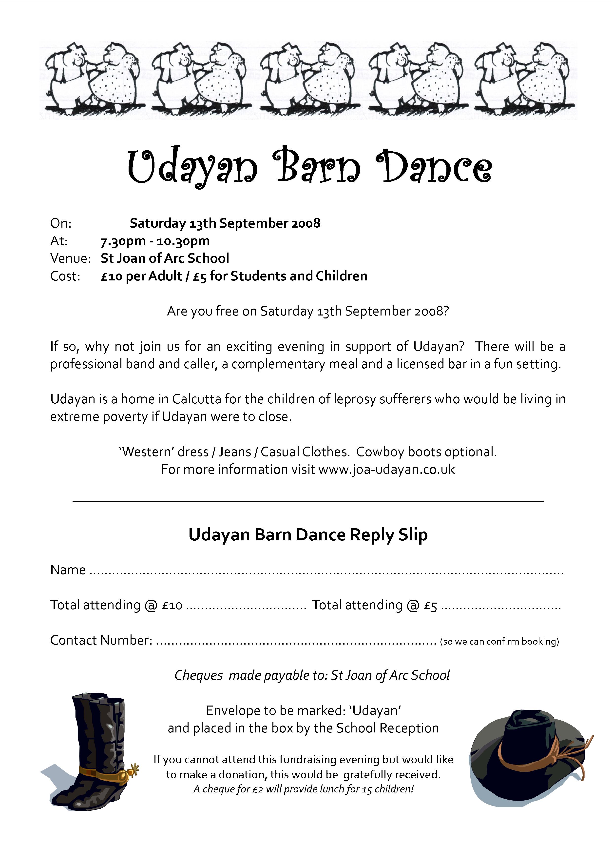 St Joan Of Arc Udayan Udayan Barn Dance