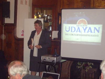 Mrs Weldon talking to Rotarians 20/03/2007